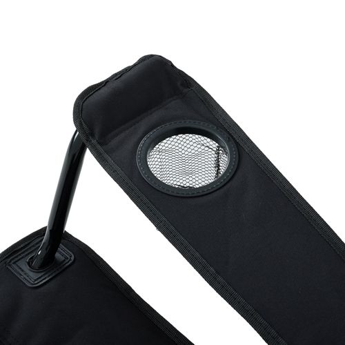 Fotel turystyczny FOTYN składany Czarno - Szary na Arena.pl