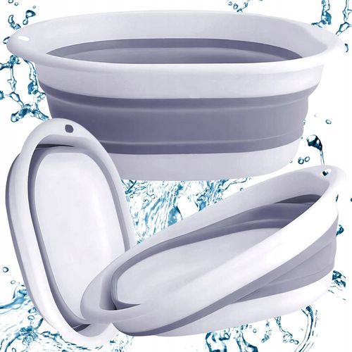 MISKA SKŁADANA SILIKONOWA UNIWERSALNA POJEMNIK TURYSTYCZNY DUŻA MISA 10 L na Arena.pl