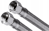 WĘŻYK WĄŻ PRZYŁĄCZENIOWY STALOWY GW 3/4"x 3/4" GW 80cm OPLOT INOX MOCNY
