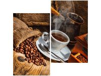 60X60CM ŚWIAT KAWOSZA DWU OBRAZ ŚCIAN