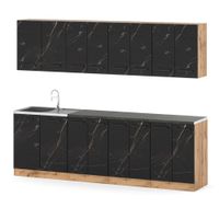 Meble Kuchenne Modułowe Nowoczesne Kuchnia Vero 2.6m Pojemna San Sebastian