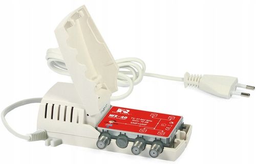 WZMACNIACZ Antenowy AKTYWNY Rozgałęźnik na 4 TV Anteny DVBT DVBT2 WZ-40 na Arena.pl