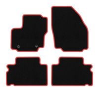 Dywaniki welurowe CARLUX-RED do Ford S-MAX MK1 2006-2011 czarne