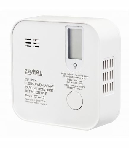 Czujnik detektor tlenku węgla czadu WiFi Zamel CTW-10 na Arena.pl