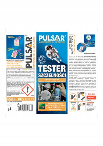 TESTER SZCZELNOŚCI GAZU PULSAR LPG WYKRYWACZ PIANKA 400 ml na Arena.pl