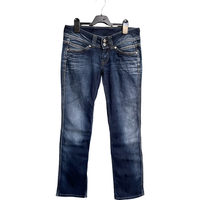 Lipsy London Damskie Spodnie Jeansowa Dżinsowa Stylowe Granatowe Rozmiar 28