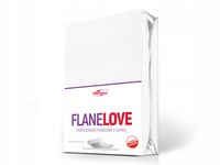 Prześcieradło flanela z gumką BIAŁY/220x200