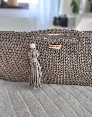 Kosz Mojżesza BOHO Handmade ze stojakiem sand na Arena.pl