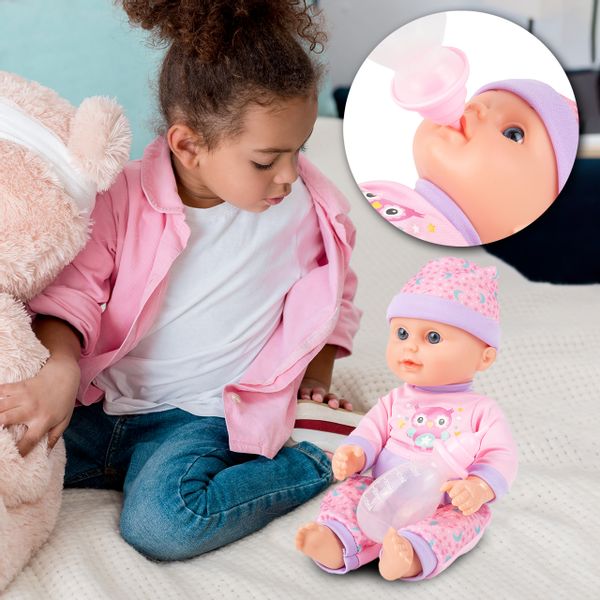 Lalka Bobas 31cm Interaktywna Pije Siusia Gaworzy zdjęcie 8