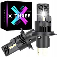 MOCNE ŻARÓWKI H4 LED ŻARÓWKA LED H4 HOMOLOGACJA 12V BIAŁE CANBUS 1:1 +600%