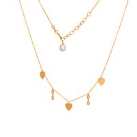 Złoty Naszyjnik Celebrytka Serca Nieskończoność Grawer