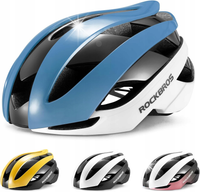 Kask rowerowy uniwersalny regulowany rozmiar M niebiesko-biały