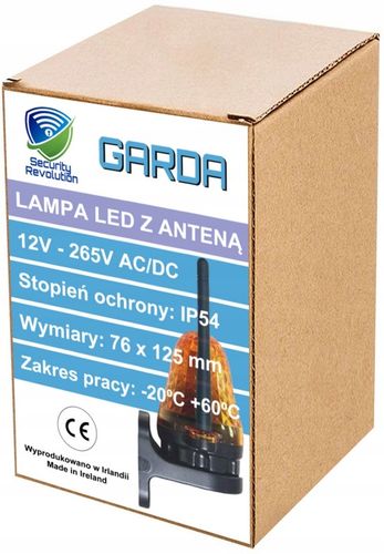 Lampa sygnalizacyjna LED z anteną do bramy odpowiednik FAAC, NICE, CAME na Arena.pl