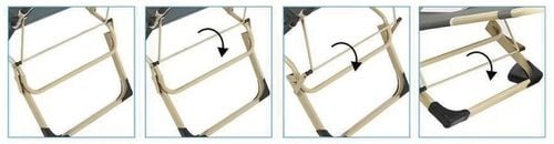 Leżak Ogrodowy Rozkładany Zero Gravity Krzesło Turystyczne Miękka na Arena.pl