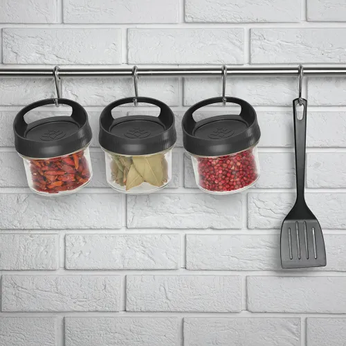 Pojemnik szklany 235 ml, z zakrętką do zawieszania na Arena.pl