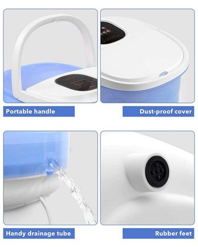 ELEKTRYCZNY MASAŻER DO STÓP WODNY 500W 6 ROLEK 3 TRYBY MASAŻU WIBRACJE na Arena.pl