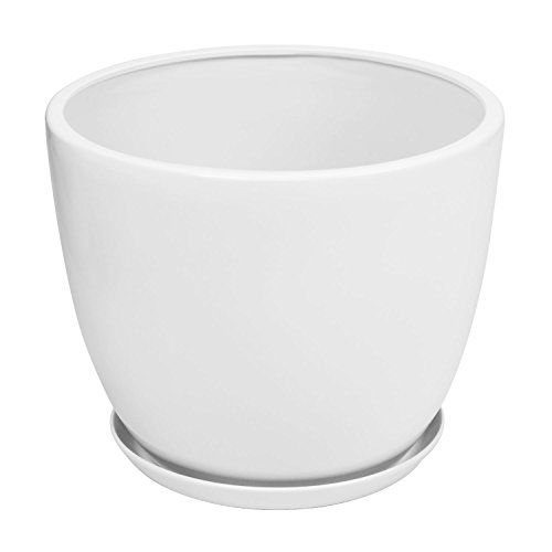 DONICZKA CERAMICZNA BARYŁKA 6 Biały 30x25 cm zdjęcie 1