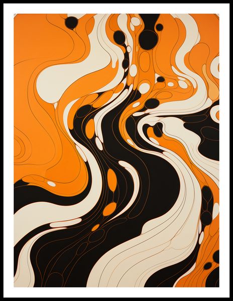Plakat 60x80cm Tańczący Atrament zdjęcie 3