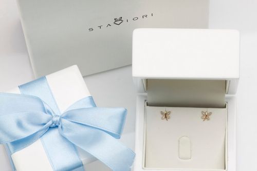 Złote kolczyki KXD1897 - Diament na Arena.pl