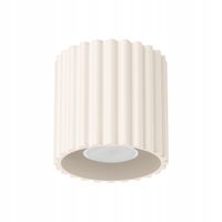 Plafon ryflowany Aura GU10 beżowy SL.1789 Sollux