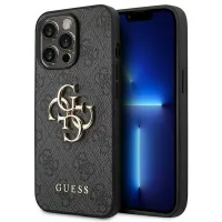 Etui Guess 4G Big Metal Logo na iPhone 14 Pro - szare