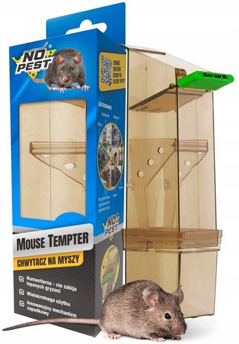 HUMANITARNY CHWYTACZ ŻYWOŁAPKA PUŁAPKA NA MYSZY GRYZONIE NO PEST (5 na Arena.pl