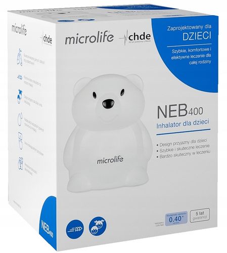 Inhalator NEBULIZATOR Microlife NEB 400 MIŚ CICHY DLA DZIECI NEB400 +SÓL na Arena.pl
