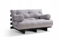 Sofa z funkcją spania 140x200 - Slim Exclusive Black - Pascall Futon GP15