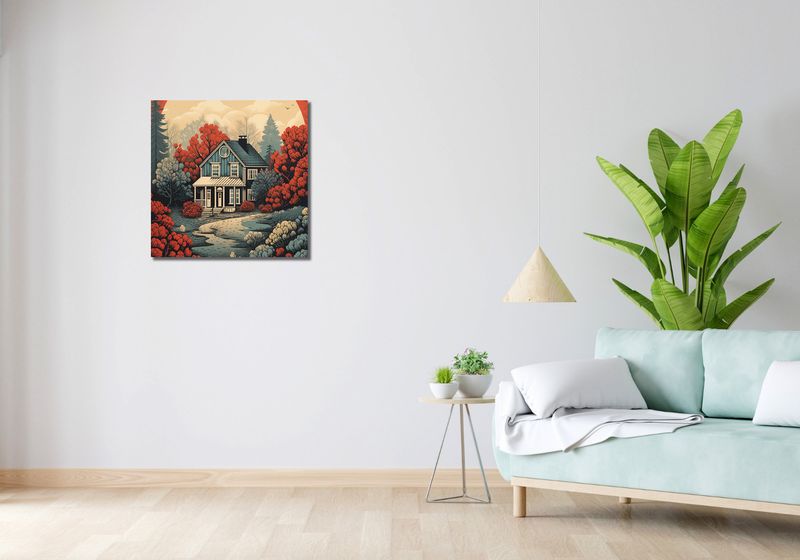 Obraz 60x60cm Idylla Rustykalna zdjęcie 2