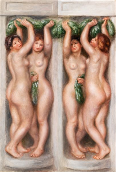 Caryatids (Cariatides), Pierre-Auguste Renoir - plakat 21x29,7 cm zdjęcie 1