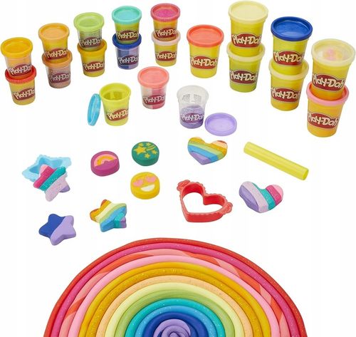 HASBRO PLAY DOH CIASTOLINA DUŻY ZESTAW 21 TUB 1,5 kg ciastoliny + akcesoria na Arena.pl