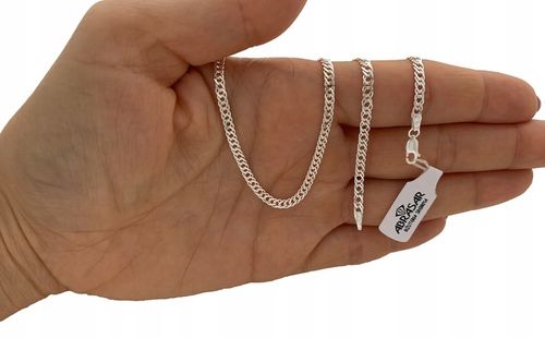 ŁAŃCUSZEK SREBRNY MĘSKI ROMBO 030/50cm SREBRO 925 DLA NIEGO NA PREZENT na Arena.pl