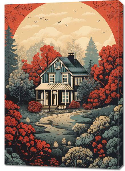 Obraz 70x100cm Idylla Rustykalna zdjęcie 1