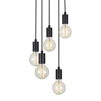 LAMPA wisząca SKY 107467 Markslojd metalowa OPRAWA industrialny ZWIS kaskada czarna