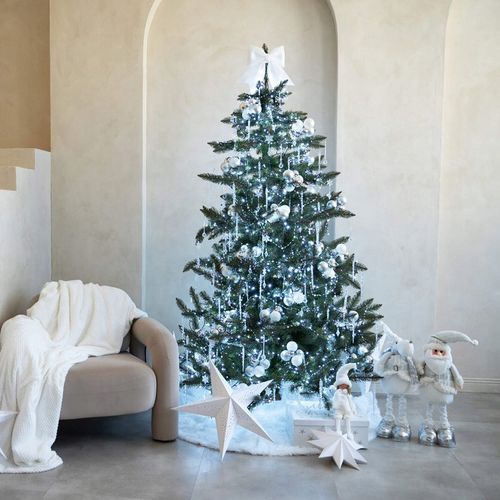 LAMPKI NA CHOINKĘ 1000 LED BIAŁE ZIMNE ZEWNĘTRZNE CHOINKOWE 50m PROGRAMATOR na Arena.pl