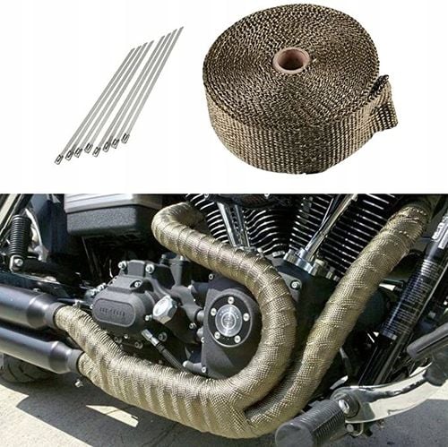 Bandaż Taśma Termiczna Termoizolacja 10m + Opaski na Arena.pl