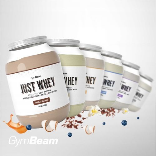 ODŻYWKA BIAŁKO SERWATKOWE JUST WHEY PREMIUM WPC GymBeam 1000g naturalne na Arena.pl