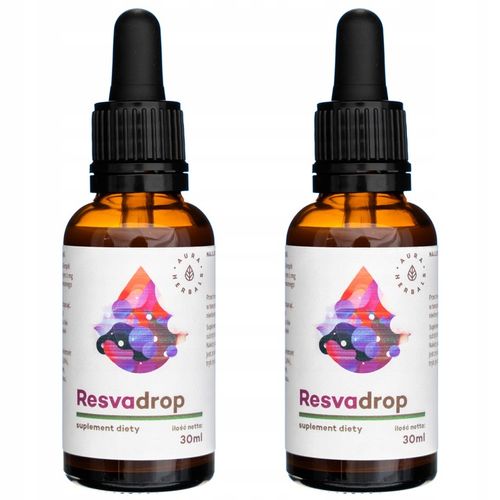 2x Aura Resvadrop Resveratrol Resweratrol Krople na Arena.pl