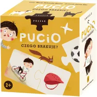 Pucio Czego brakuje? - puzzle dwuelementowe dla najmłodszych dzieci (2+)