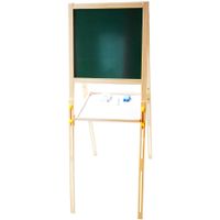 Drewniana Tablica Magnetyczna Kredowa + Puzzle Magnetyczne Zestaw