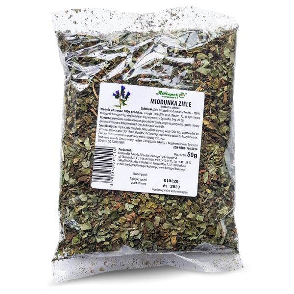 Herbapol Kraków miodunka ziele 50g zdjęcie 1