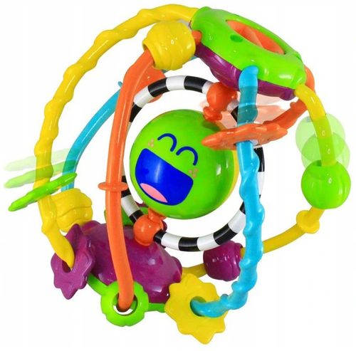 Dumel KULA SENSORYCZNA PRZESUWANE ELEMENTY grzechotka ruchome koraliki 6m+ na Arena.pl