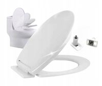 DESKA SEDESOWA UNIWERSALNA WOLNOOPADAJĄCA KLAPA DO WC BIAŁA KLOZETOWA