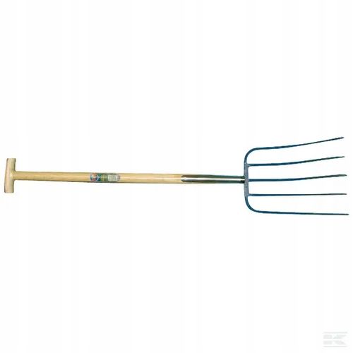 Widły Do Obornika 5-zębne Oprawne Trzonek T na Arena.pl