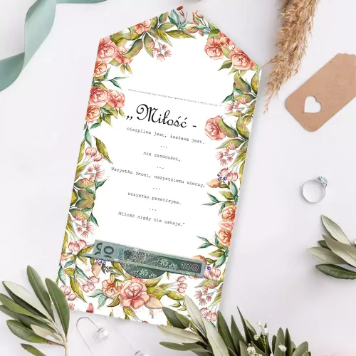 Karnet Koperta A5 Ślubny, Róża na Arena.pl