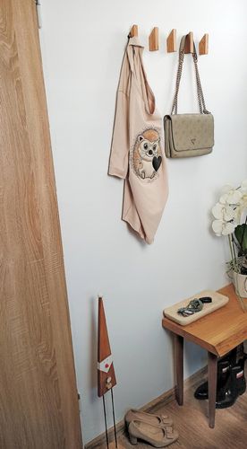 Wieszak Scienny Pojedynczy Drewniany do Pokoju Przedpokoju Kurtki Rustykaln na Arena.pl