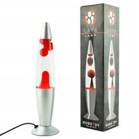 2X Duża Lampka Lawa Lampa Lava 34cm CZERWONA sieciowa magmowa RED