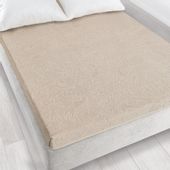 Prześcieradło frotte bez gumki Tulipan 150x205 ZWOLTEX sepia GRUBE