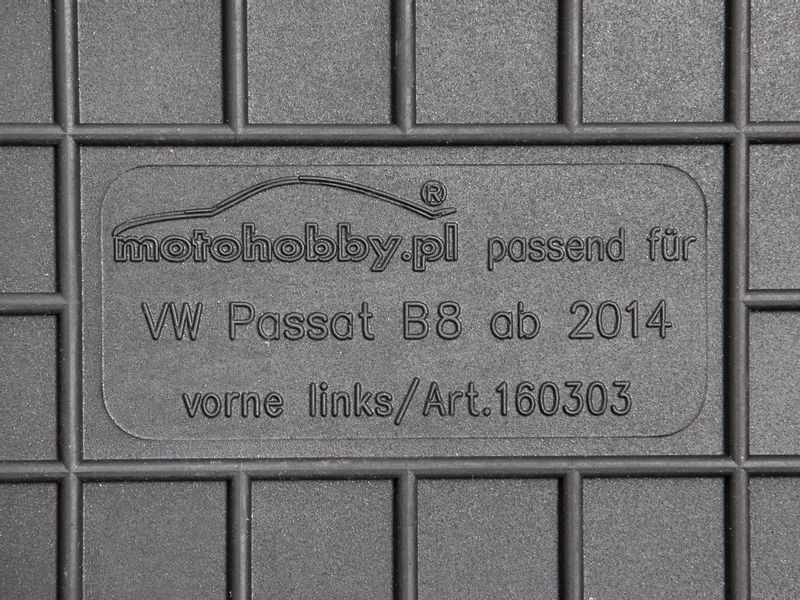 VW Passat B8 14- PRZODY DYWANIKI GUMOWE DEDYKOWANE zdjęcie 2