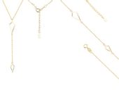 POZŁACANY KOMPLET CELEBRYTKA GŁADKIE ROMBY POŁYSK